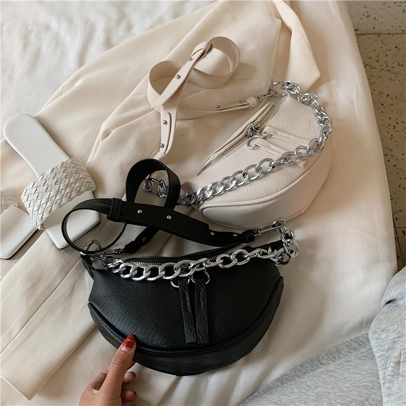 Bolsa Crossbody Corrente Prata - Boutique da Beleza