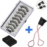 Cílios e Pinça Magnética - Kit com 4 pares - Boutique da Beleza