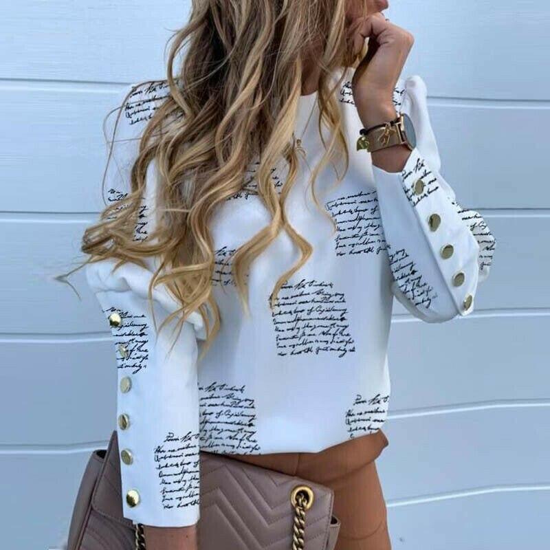 Blusa Feminina com Botões Metalizados - Boutique da Beleza