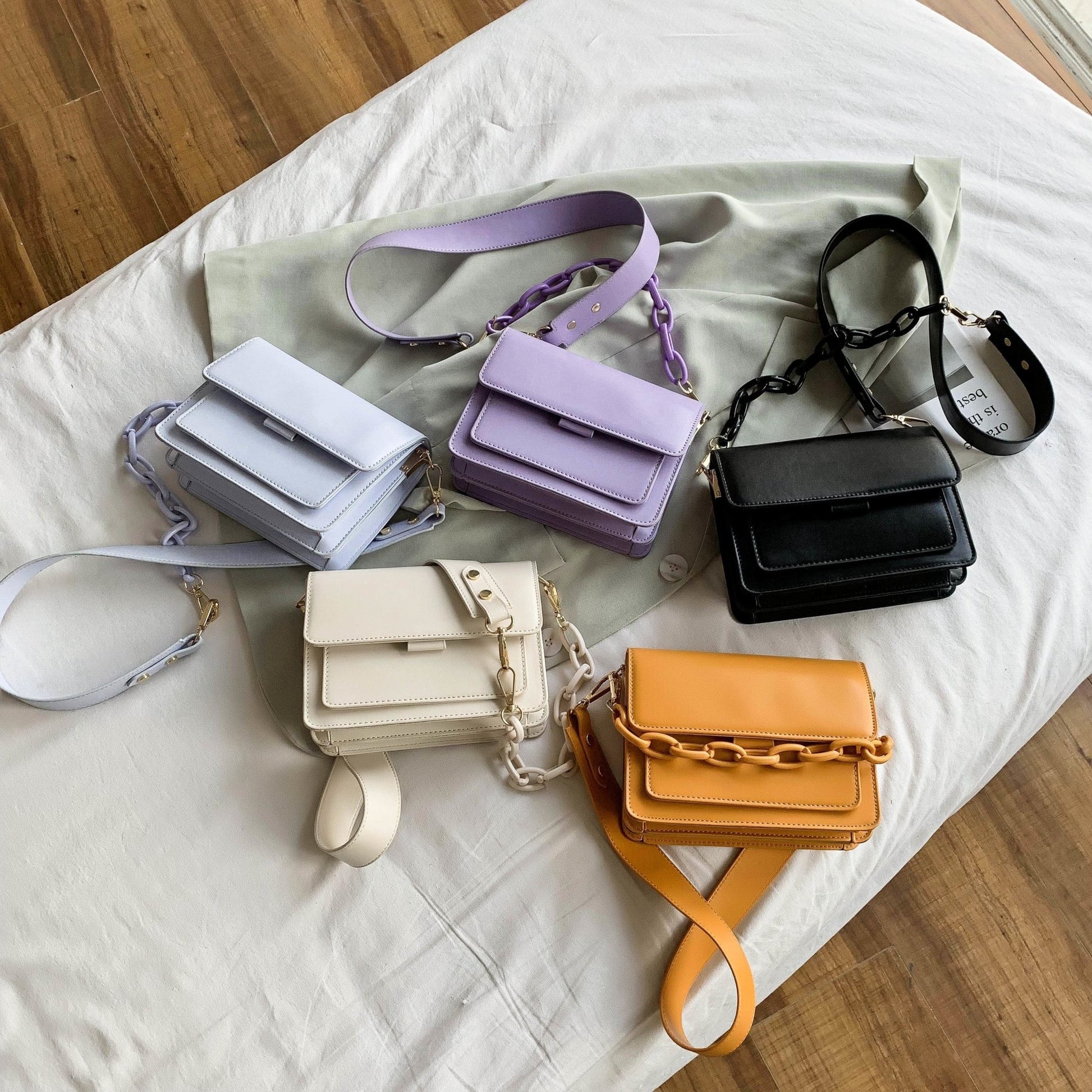 Bolsa corrente colorida - Boutique da Beleza