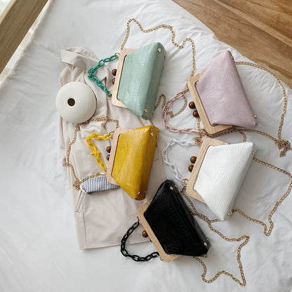 Bolsa Duas Alças com Fecho de Madeira - Boutique da Beleza