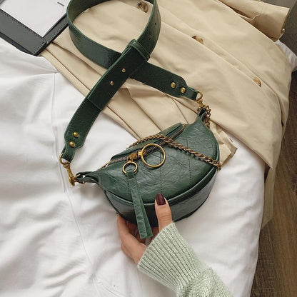 Bolsa tipo pochete com correntes - Boutique da Beleza