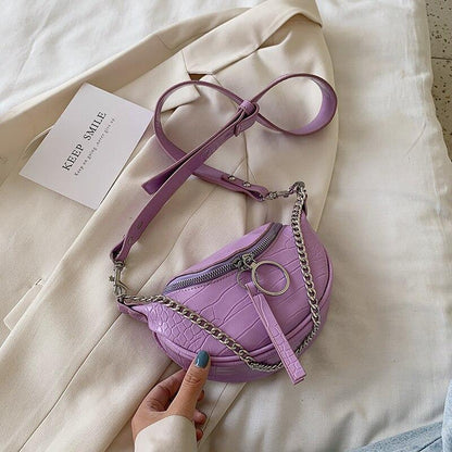 Bolsa tipo pochete com correntes - Boutique da Beleza