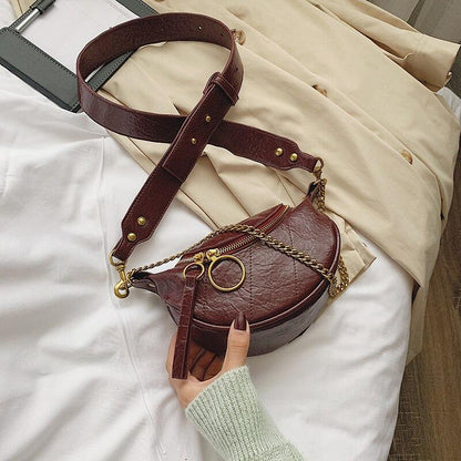 Bolsa tipo pochete com correntes - Boutique da Beleza