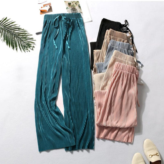 Calça Pantalona Plissada - Boutique da Beleza