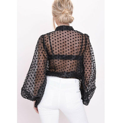 Camisa Feminina Transparente Manga Comprida - Boutique da Beleza