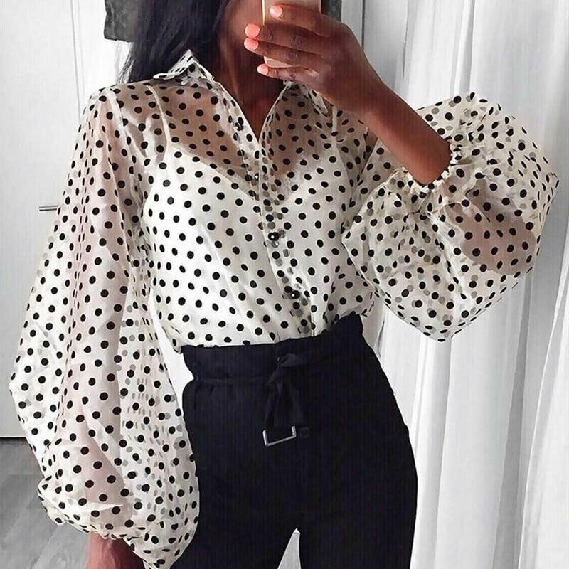 Camisa Feminina Transparente Manga Comprida - Boutique da Beleza