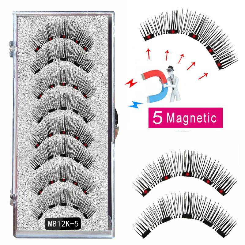Cílios e Pinça Magnética - Kit com 4 pares - Boutique da Beleza