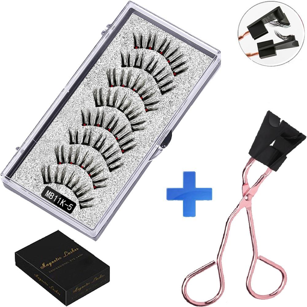 Cílios e Pinça Magnética - Kit com 4 pares - Boutique da Beleza