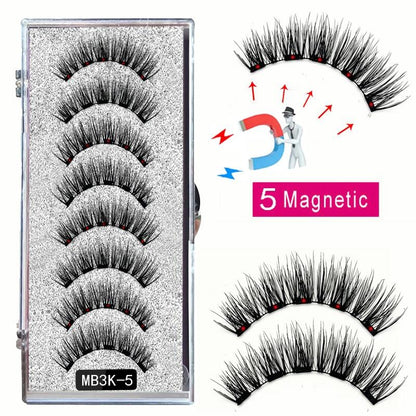 Cílios e Pinça Magnética - Kit com 4 pares - Boutique da Beleza