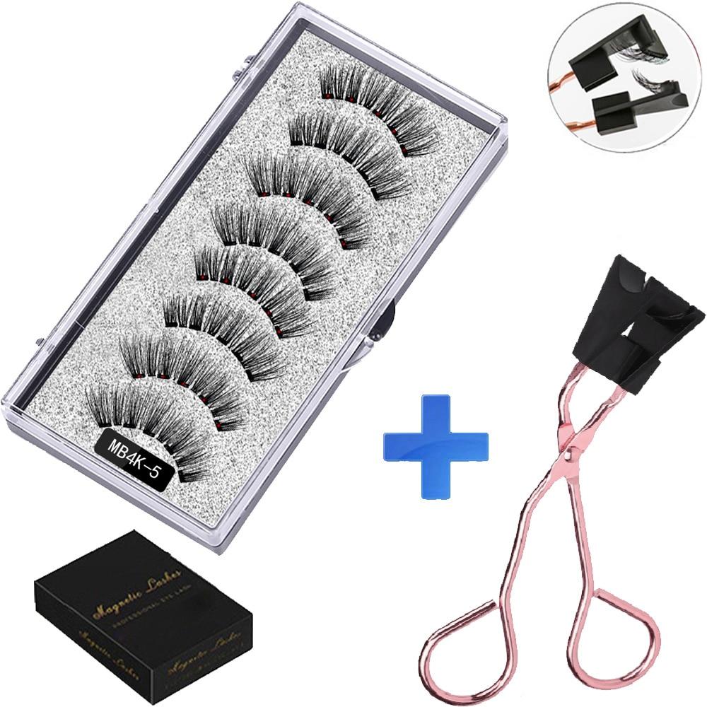Cílios e Pinça Magnética - Kit com 4 pares - Boutique da Beleza