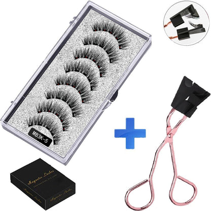 Cílios e Pinça Magnética - Kit com 4 pares - Boutique da Beleza