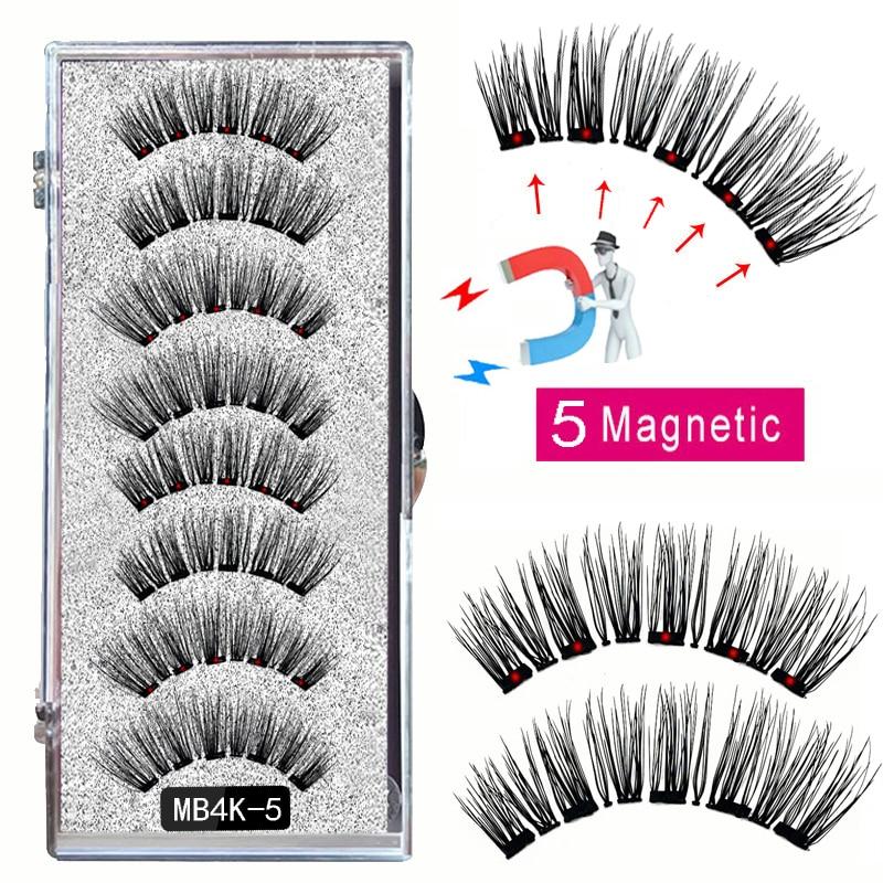 Cílios e Pinça Magnética - Kit com 4 pares - Boutique da Beleza