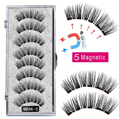 Cílios e Pinça Magnética - Kit com 4 pares - Boutique da Beleza
