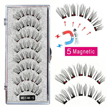 Cílios e Pinça Magnética - Kit com 4 pares - Boutique da Beleza