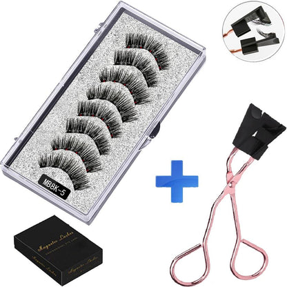 Cílios e Pinça Magnética - Kit com 4 pares - Boutique da Beleza