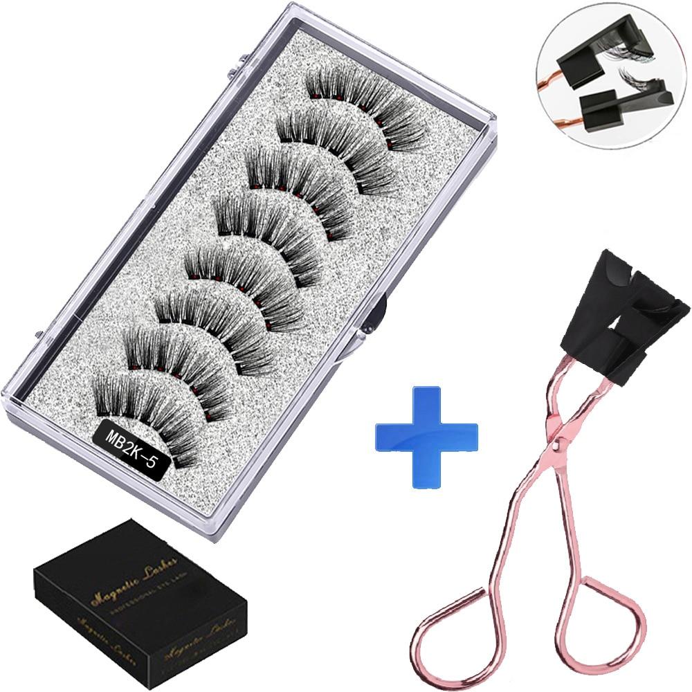 Cílios e Pinça Magnética - Kit com 4 pares - Boutique da Beleza