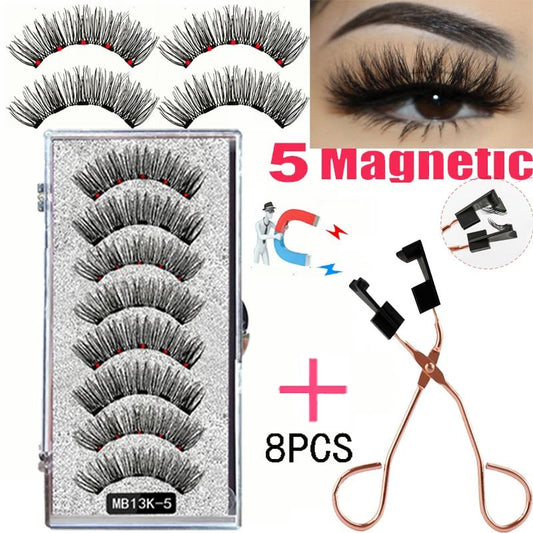 Cílios e Pinça Magnética - Kit com 4 pares - Boutique da Beleza
