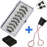 Cílios e Pinça Magnética - Kit com 4 pares - Boutique da Beleza