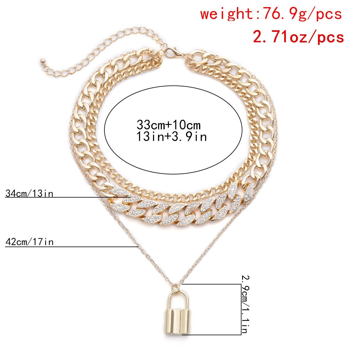Colar Choker 3 em 1 - Boutique da Beleza