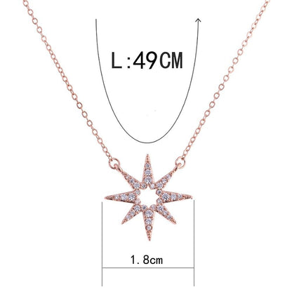 Colar Rosé Gold Estrela - Boutique da Beleza