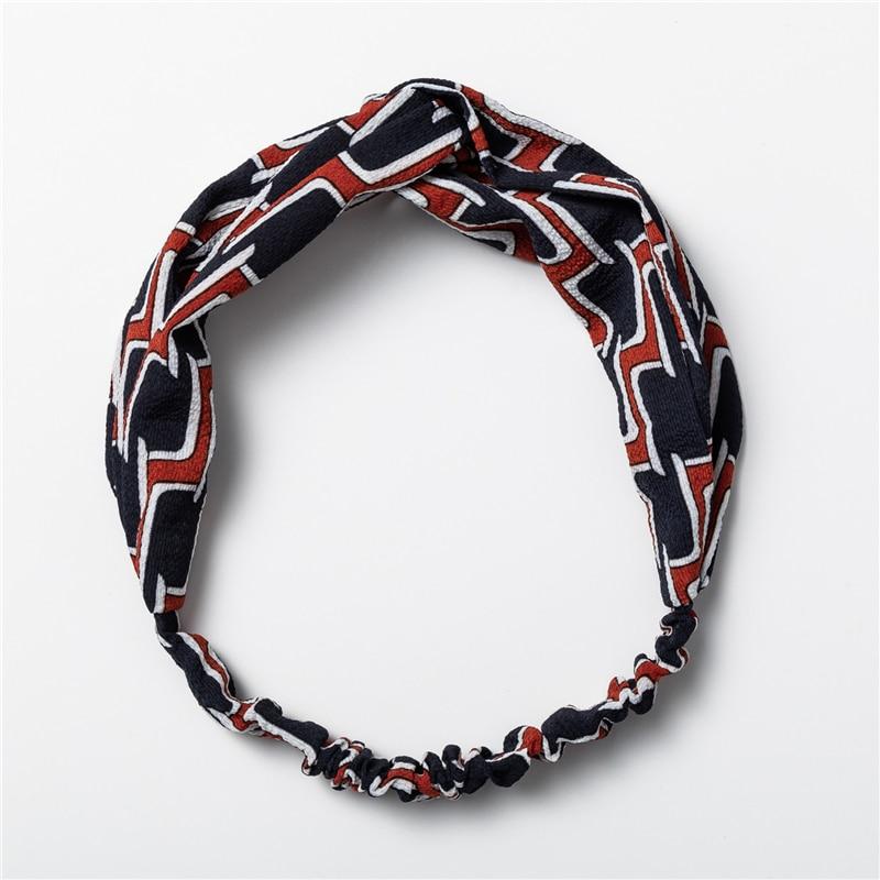 Hairband Vintage Estampada com Nó - Boutique da Beleza