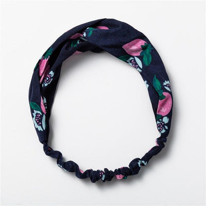 Hairband Vintage Estampada com Nó - Boutique da Beleza