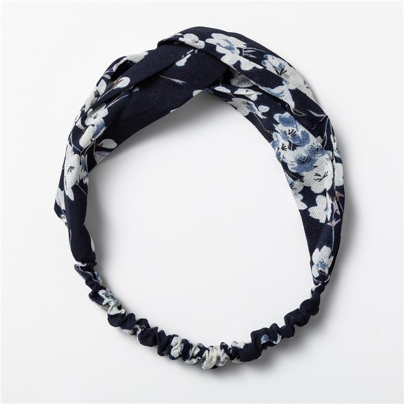 Hairband Vintage Estampada com Nó - Boutique da Beleza