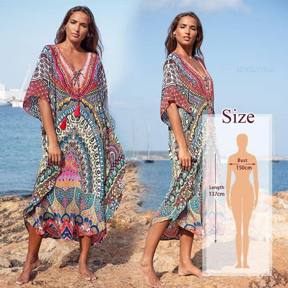 Kaftan Saída de Praia - Boutique da Beleza