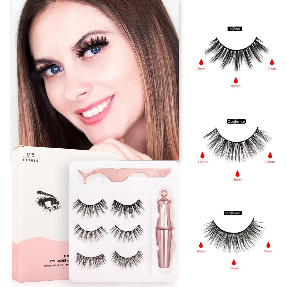 Kit delineador líquido magnético & cílios magnéticos - 3 pares! - Boutique da Beleza