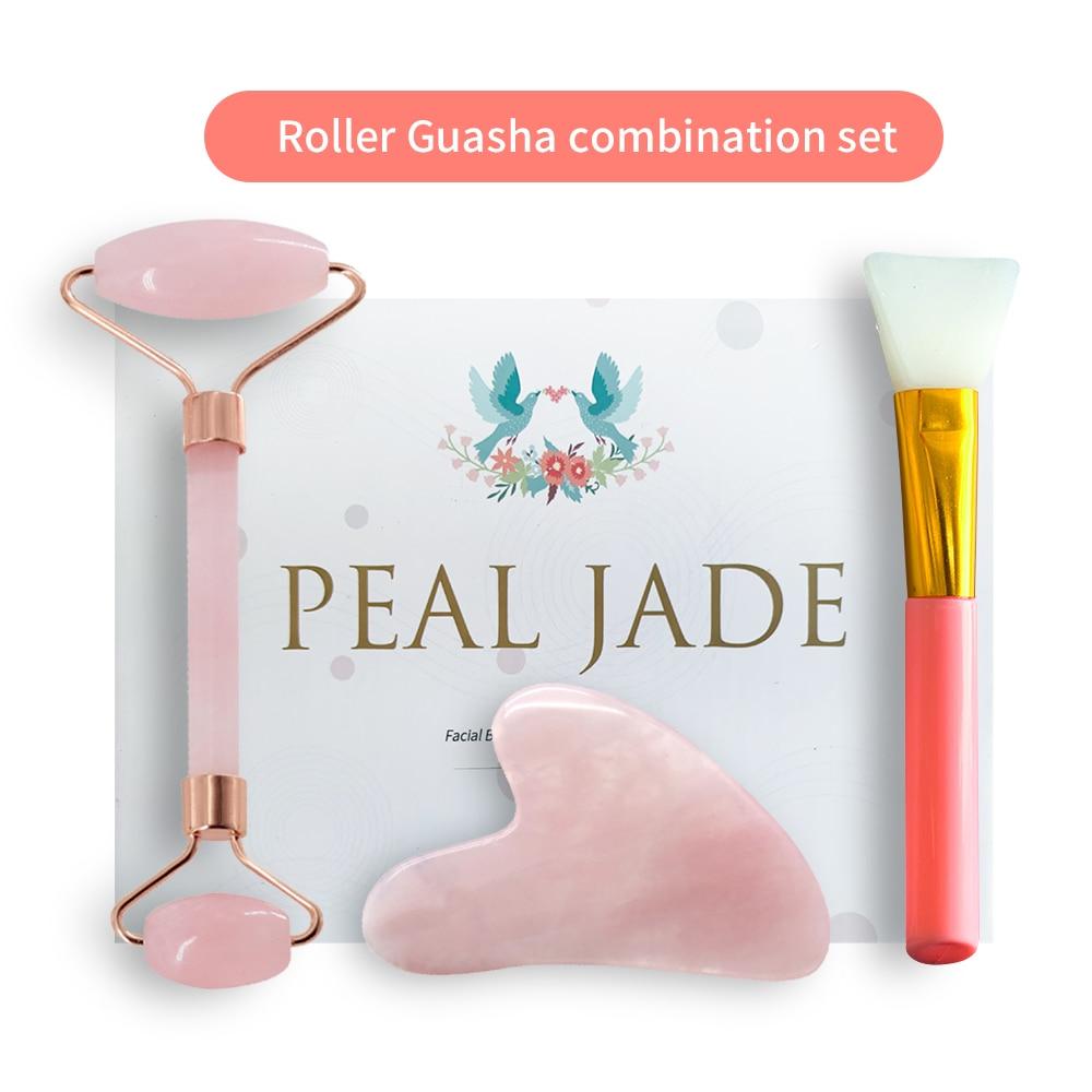 Lindo Kit Rolo Facial , Gua Sha e Pincel - Gift Box - Promoção de Lançamento! - Boutique da Beleza