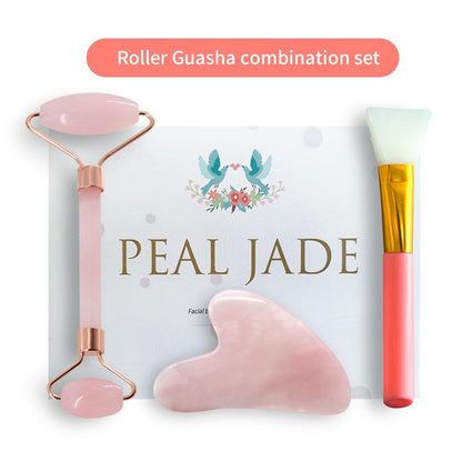 Lindo Kit Rolo Facial , Gua Sha e Pincel - Gift Box - Promoção de Lançamento! - Boutique da Beleza