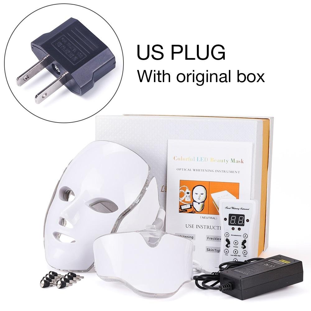 Máscara Facial Anti-idade de LED Fotodinâmico 7 Cores - Boutique da Beleza