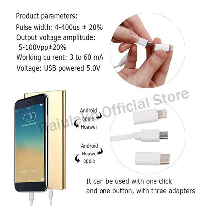 Massageador elétrico que conecta ao celular! Leve junto com você para onde for! - Boutique da Beleza