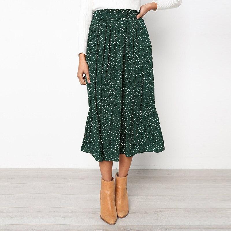 Saia Midi Plissada - Boutique da Beleza