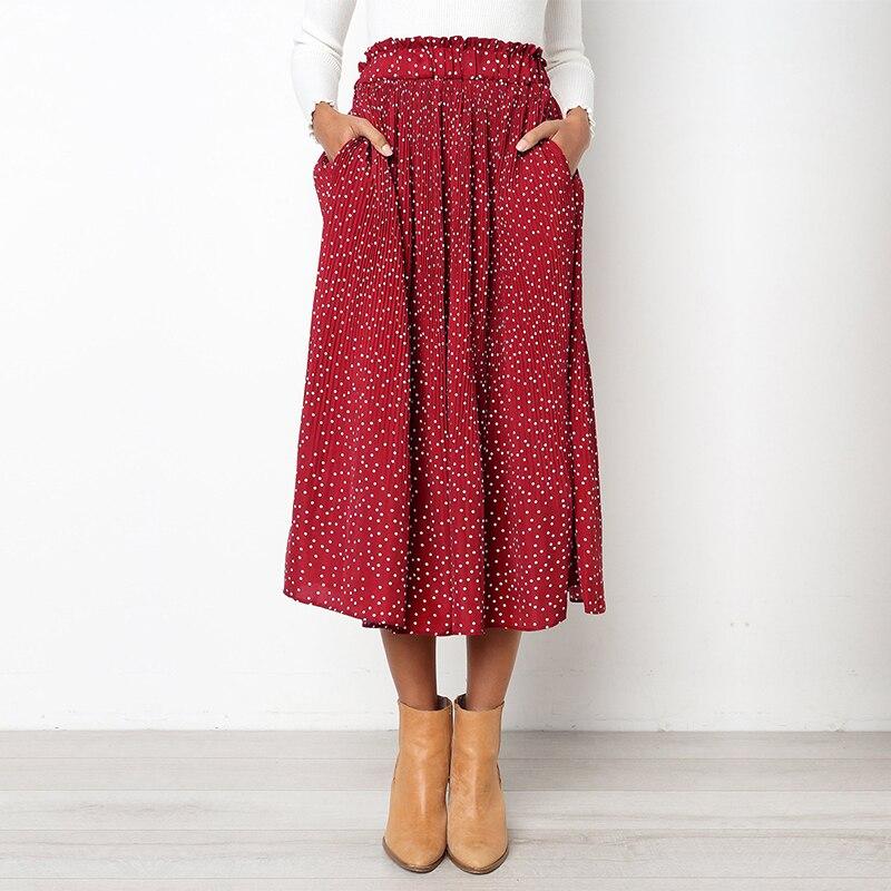 Saia Midi Plissada - Boutique da Beleza