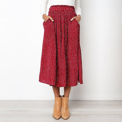 Saia Midi Plissada - Boutique da Beleza