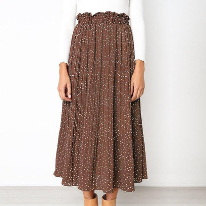 Saia Midi Plissada - Boutique da Beleza