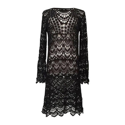 Saída de Praia Rendada Crochê - Boutique da Beleza