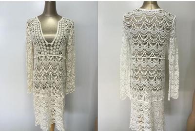 Saída de Praia Rendada Crochê - Boutique da Beleza