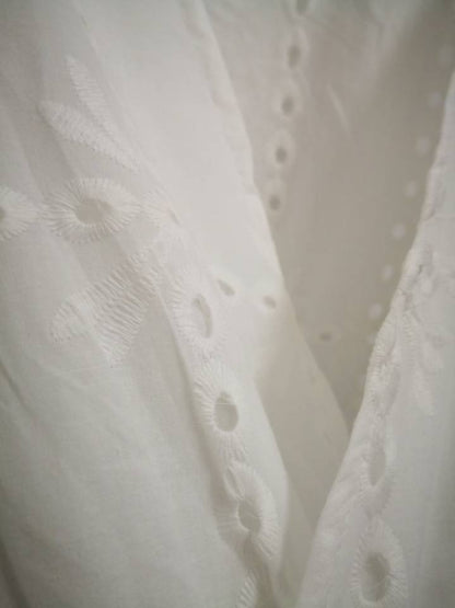Vestido Laise Branco Babados - Boutique da Beleza